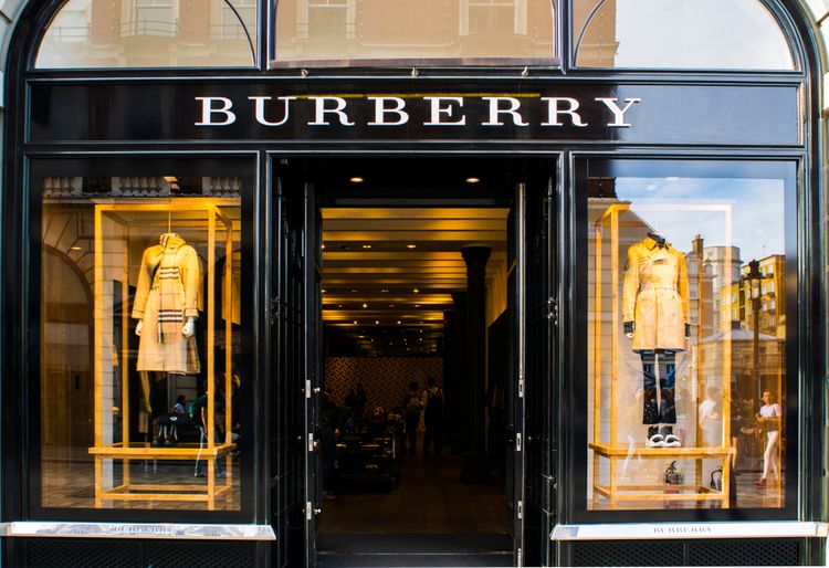 Obchod Burberry v Londýne