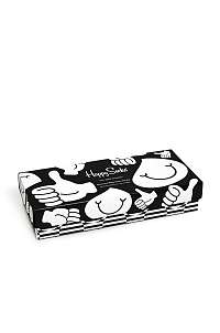 Happy Socks - Ponožky Black and White (4-pak)