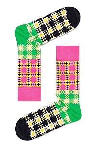 Happy Socks - Ponožky Tartan Square Sock