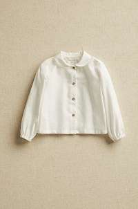 Mango Kids - Košeľa pre bábätká Plain 62-80 cm
