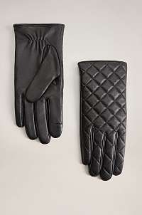 Mango - Kožené rukavice Quilted