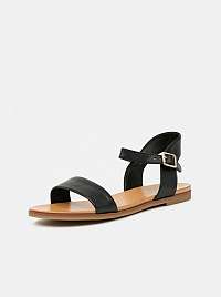 ALDO čierne kožené sandále Eterillan