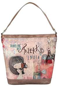 Anekke farebná veľká kabelka Hobo India