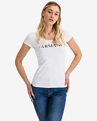Armani Exchange biele dámske tričko