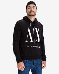 Armani Exchange čierne pánska mikina