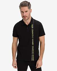 Armani Exchange čierne pánske polo tričko