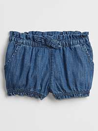 Baby kraťasy denim bubble shorts Modrá