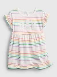 Baby šaty GAP Logo arch dress Farebná