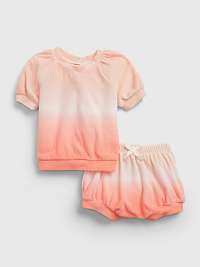 Baby set dip-dye outfit set Oranžová