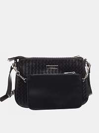 Bessie London čierna crossbody kabelka