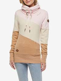 Béžová dámska pruhovaná mikina Ragwear Rumika