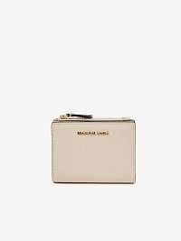 Béžová kožená peňaženka Michael Kors Jet Set