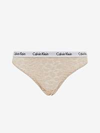 Béžové čipkované nohavičky Calvin Klein
