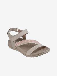 Béžové dámske sandále Skechers