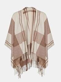 Béžové kockované pončo Dorothy Perkins