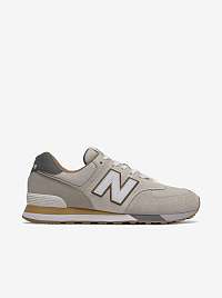 Béžové pánske semišové topánky New Balance 574