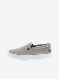 Béžové pánske slip on tenisky U.S. Polo Assn. Marc