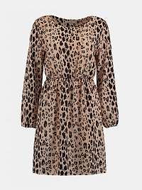 Béžové šaty s leopardím vzorom Haily´s