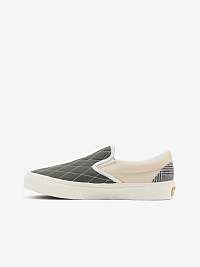 Béžovo-zelené dámske slip on tenisky VANS