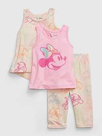 Béžový dievčenský organic set GAP Disney Minnie