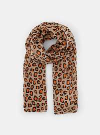 Béžový šatka s leopardím vzorom Pieces Avonja