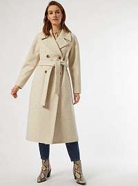 Béžový zimný kabát Dorothy Perkins