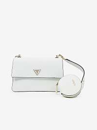 Biela dámska malá crossbody kabelka Guess Alexie