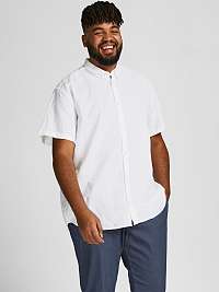 Biela košeľa s krátkym rukávom Jack & Jones Summer