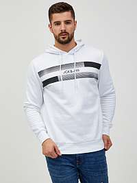 Biela mikina s kapucňou Jack & Jones New Adam