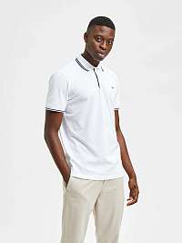 Biela polokošeľa Selected Homme Haze