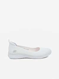 Biele dámske baleríny Skechers