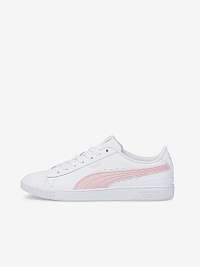 Biele dámske kožené tenisky Puma Vikky V3