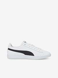 Biele dámske kožené tenisky Puma Vikky v3 Lthr