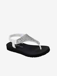 Biele dámske sandále Skechers