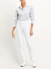 Biele dámske skrátené straight fit rifle Levi's®