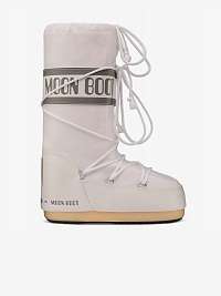 Biele dámske snehule Moon Boot Icon Nylon