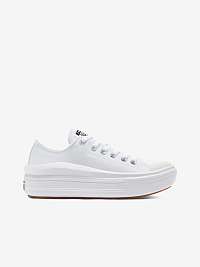 Biele dámske tenisky Converse na platforme