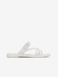 Biele dámske žabky s prackou Crocs Tulum