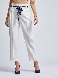 Biele elegantné nohavice Dorothy Perkins