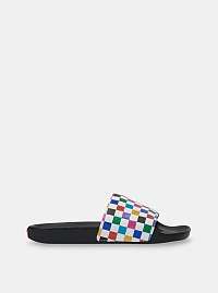 Biele kockované šľapky VANS
