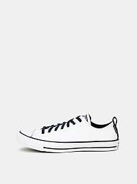 Biele pánske kožené tenisky Converse