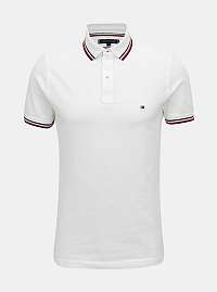 Biele pánske polo tričko Tommy Hilfiger