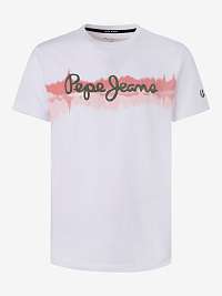 Biele pánske tričko Pepe Jeans Akeem