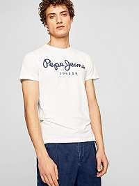 Biele pánske tričko Pepe Jeans Original