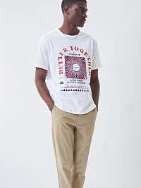 Biele pánske tričko Salsa Jeans Palm Beach