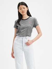 Bielo-čierne dámske pruhované tričko Levi's®