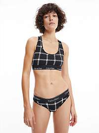 Bielo-čierne kockované nohavičky Calvin Klein