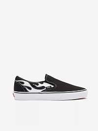 Bielo-čierne pánske slip on tenisky VANS Classic