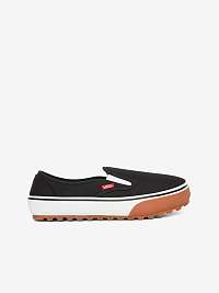 Bielo-čierne slip on tenisky VANS