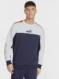 Bielo-modrá pánska mikina Puma Essentials